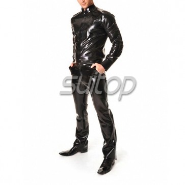 Rubber UNIFORMS latex jeans for man