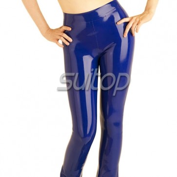 latex trousers pants rubber legging for woman 