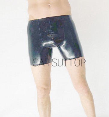 Suitop nature latex boxer in black color 3D cutting with no zip (mini order 10pcs )