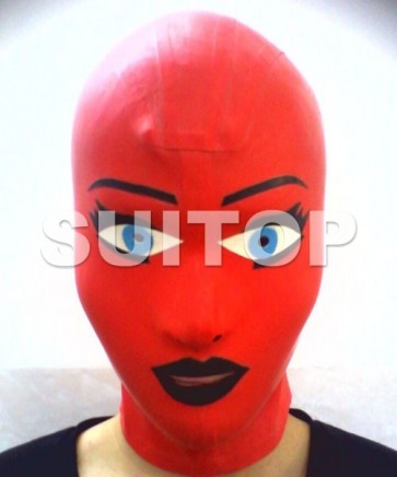 Suitop latex hoods party rubber masks (hand made)