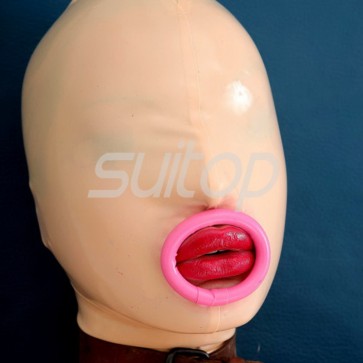 latex Hoods for adult No zipper open nose and mouth
