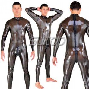  Latex Catsuit without arms for man