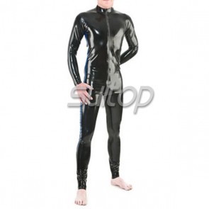 sexy latex catsuit nature rubber clothing handmade leotard straitjacket for adult