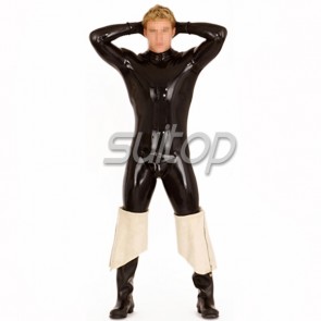heavy latex tights catsuit garment for man