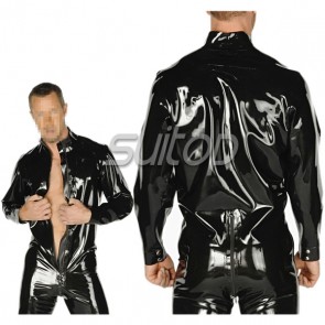 Men's Latex fashion Style Jacket 