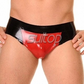 Latex underwear rubber fetish shorts for men