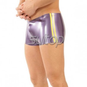 Men's latex breeches rubber shorts