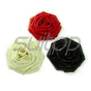 Suitop rubber latex flowers accessories in white/red/black colors for selections