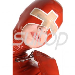 Face latex masks  rubber hoods nurse COSPLAY