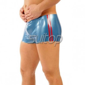 Suitop  latex rubber fetish boxers Exotic shorts latex