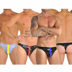Suitop  latex knickers for men