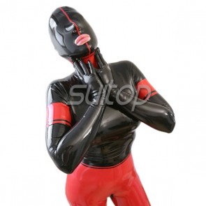 Suitop breathless latex rubber mask sexy hood  for women