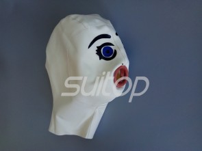 Latex hoods handmade latex mask sexy hood for adult
