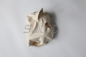 Suitop animal cat latex Hoods rubber mask for ault back zip(including neck belt)