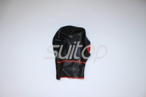 Latex hoods adult natural latex masks(including  with condom) in black 