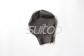 Suffocation hood only open nose transparent black
