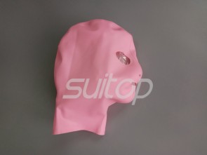Latex hood pink hot selling fashion