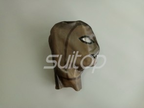 Latex hoods contains transparent black and black outer adhesive edge
