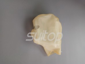 Latex Cover classic latex Mask rubber mask adult in trasparent back zipper