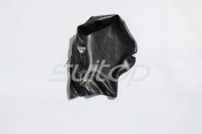 Latex hoods Fashionable new all blackonly open the nose and mouth  