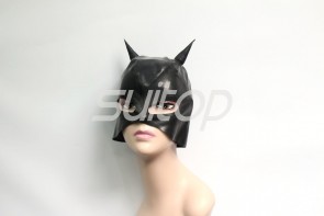 Latex Hoods rubber mask for ault latex in black 