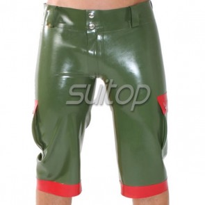 latex arny unifrom breeches latex riding breeches latex pants in army green